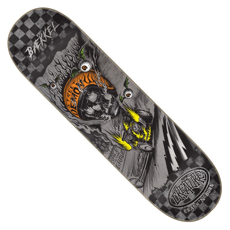 Creature Skateboards Kevin Baekkel Crash and Burn Deck Multicolor 8.6 x 32.11 WB:14.626