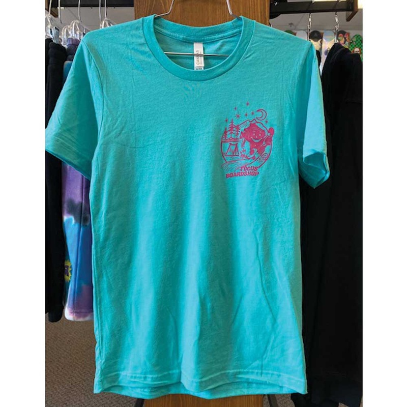 Focus Boardshop Wiscool Adventure Short Sleeve T-Shirt Small Turquoise