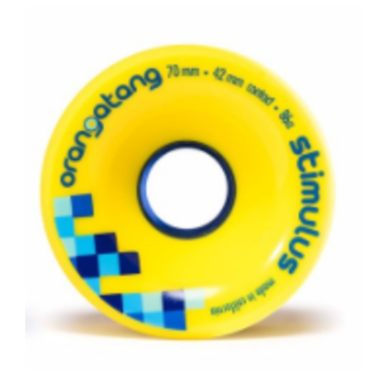 Orangatang Stimulus 86a Longboard Wheels 70mm 70mm Yellow