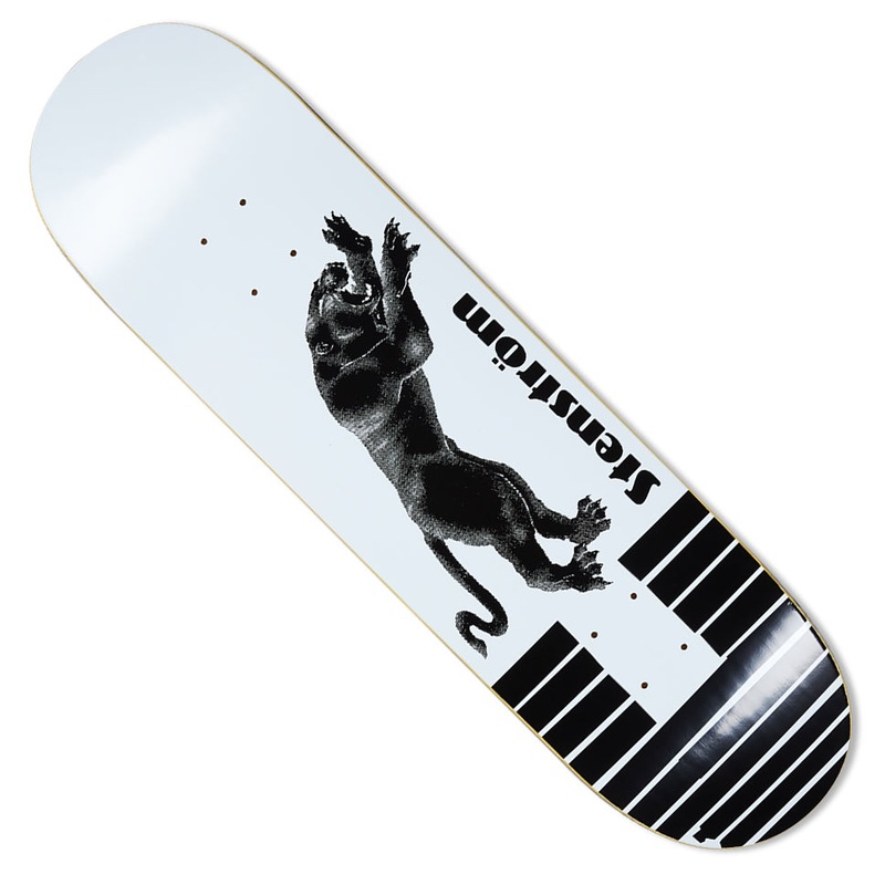 Polar Skateboards David Stenstrom Panther and Tape Deck White/ Black 8.75 x 32.375 WB:14.375
