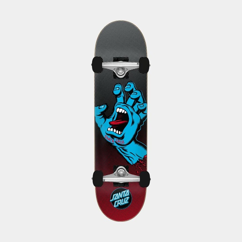 Santa Cruz – 8.25″ – Screaming Hand Fade Complete Skateboard – Blue/Multi