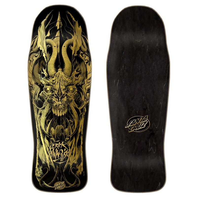 Santa Cruz Winkowski Primeval Gold Pro Shaped Skateboard Deck 10.34″ Deck Only 10.34