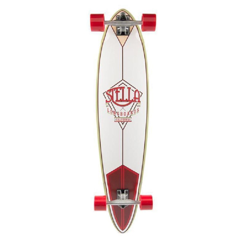 Stella Crimson 42″ Pintail Longboard Complete Complete