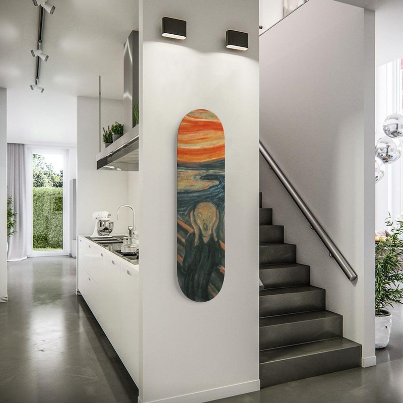 The Scream Munch Skateboard Wall Art With mounts