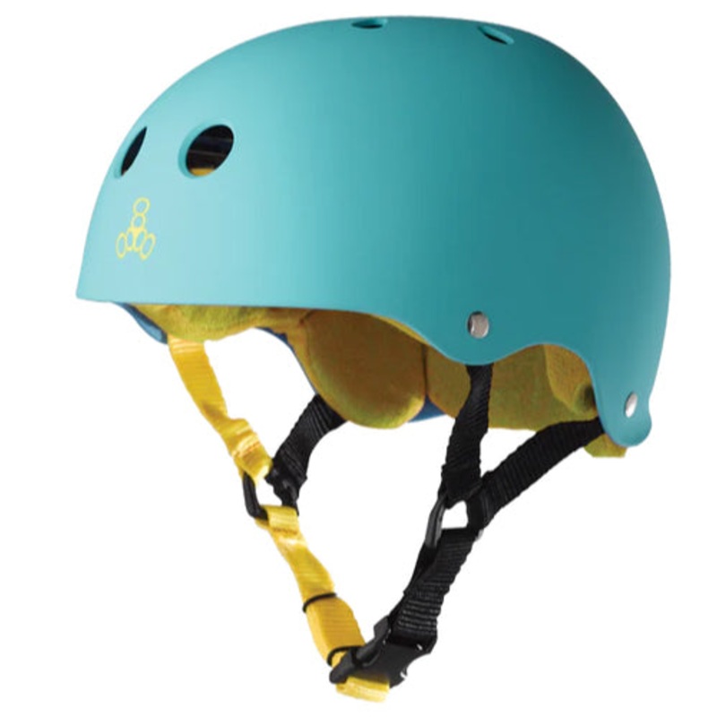Triple Eight Sweatsaver Helmet – Baja Teal Matte Rubber Small