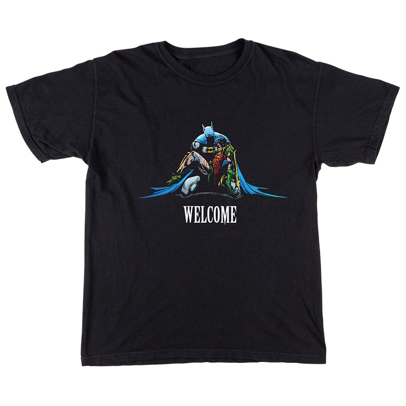 Welcome Skateboards Batman Death In The Family T Shirt Black Small