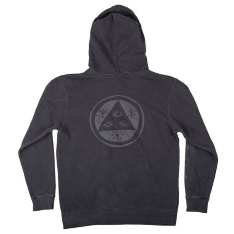 Welcome Skateboards Tali-Scrawl Hooded Sweatshirt Black/ Color Shift Extra Large