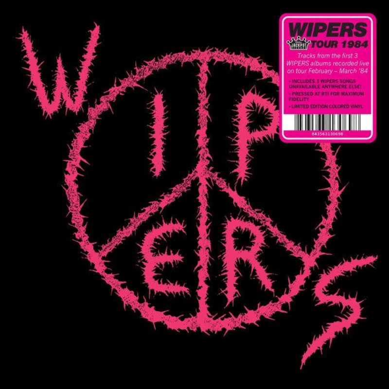 Wipers  Tour 1984 Pink Color Vinyl LP Record