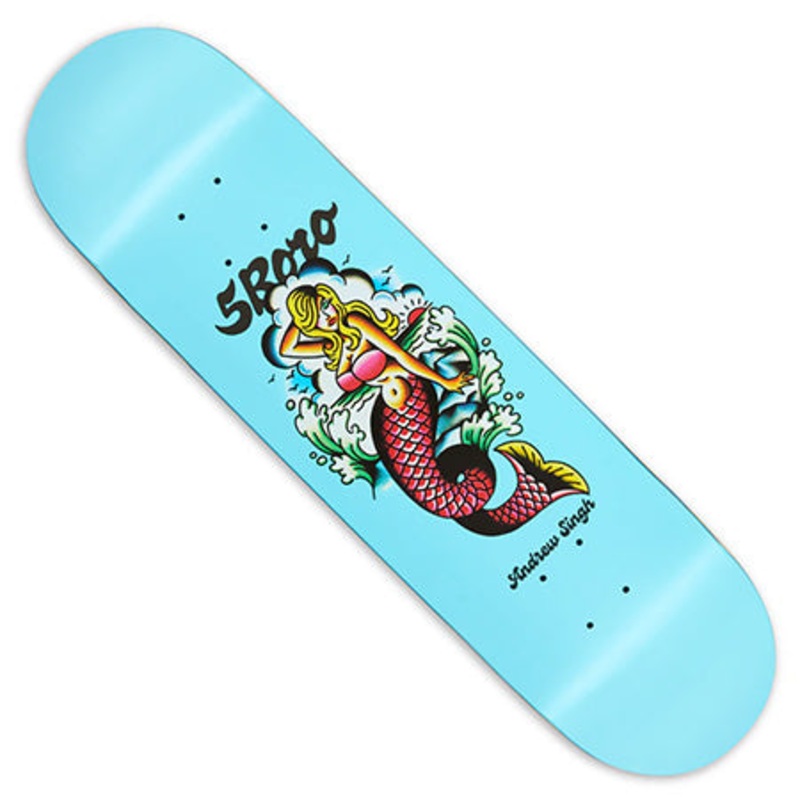 5boro Andrew Singh Mermaid Pro Series Deck Blue 8.125 X 32 WB:14.25