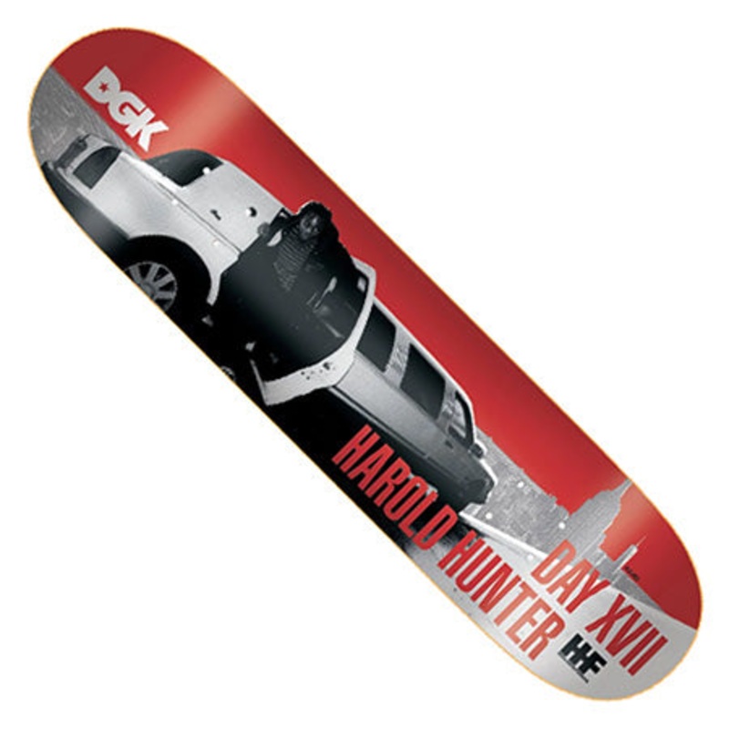 DGK Harold Hunter Street Soldier Deck Black/ White/ Red 8.25 X 31.8 WB:14.25