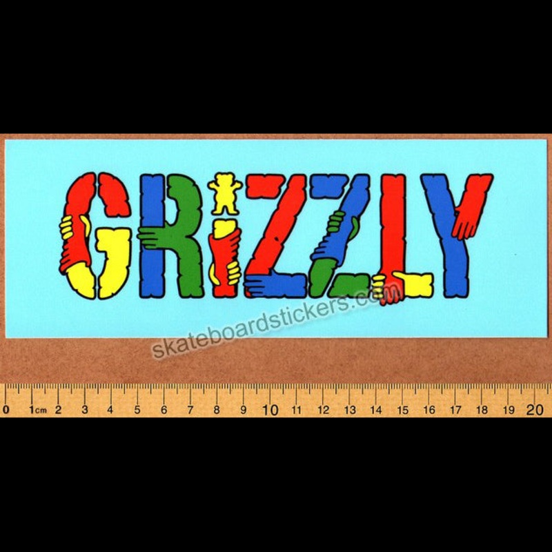 Grizzly Griptape XL Stamp Skateboard Sticker
