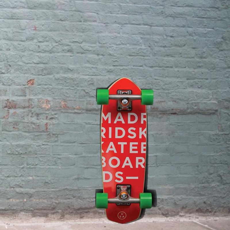 Madrid Midget Overset Picket Cruiser Skateboard 23″ – Complete