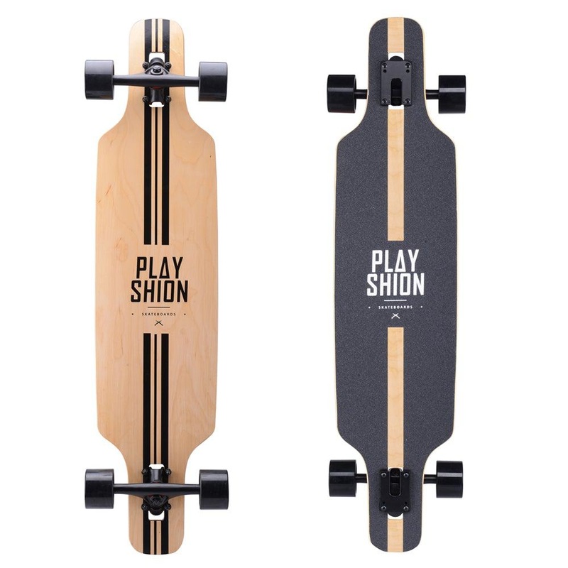 Playshion Line 39″ Drop Through Longboard Skateboard Complete
