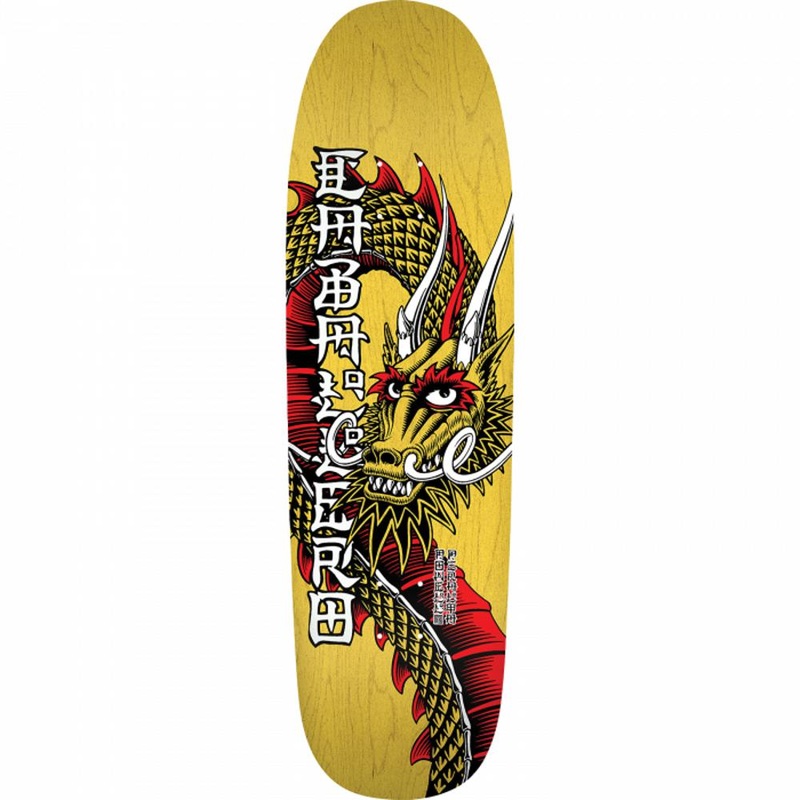 Powell Peralta Ban This Dragon 9.26″ Yellow Stain Skateboard Deck