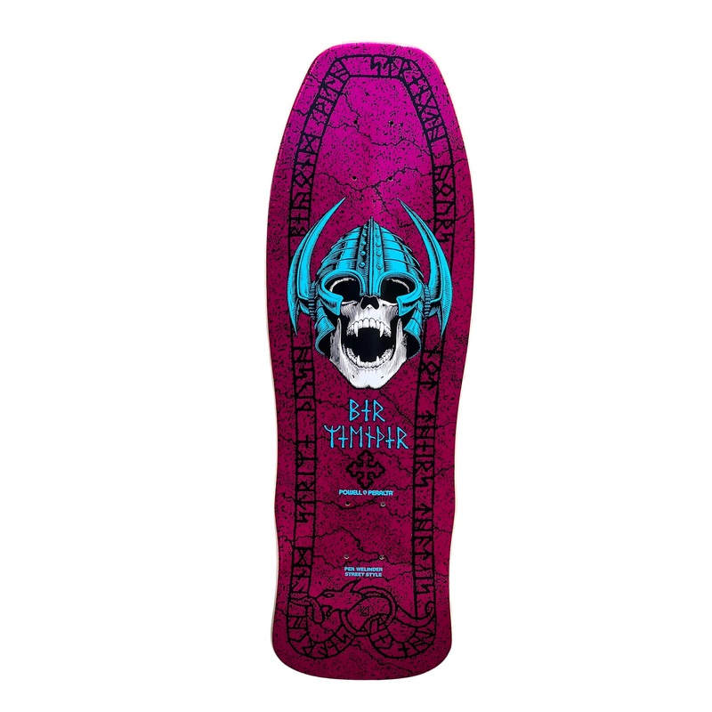 Powell Peralta Per Welinder Nordic Skull Pink Foil Skateboard