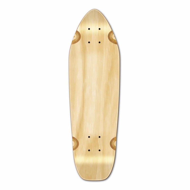 Punked Mini Cruiser Blank Deck – Natural Deck