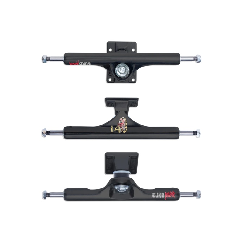 SLAPPY ST1 INVERTED CURB KILLER 10.0 MATTE BLACK SKATEBOARD TRUCKS