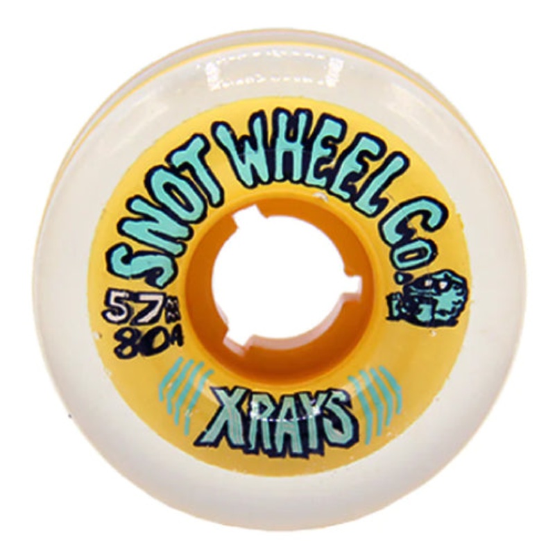 Snot X Rays Wheels Yellow 57MM 80A 57mm
