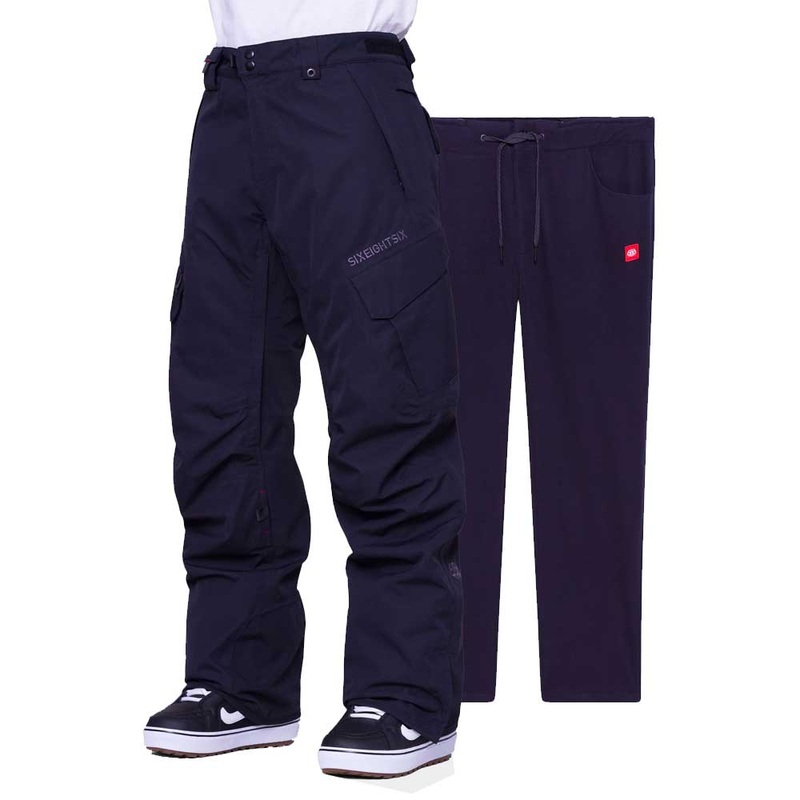 686 Men’s Smarty 3-in-1 Cargo Snow Pants 2025 X-Small Black