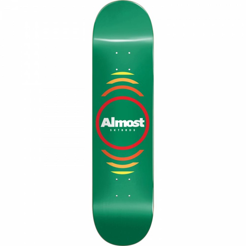 Almost Reflex Hybrid Green 7.37″ Skateboard Deck Deck