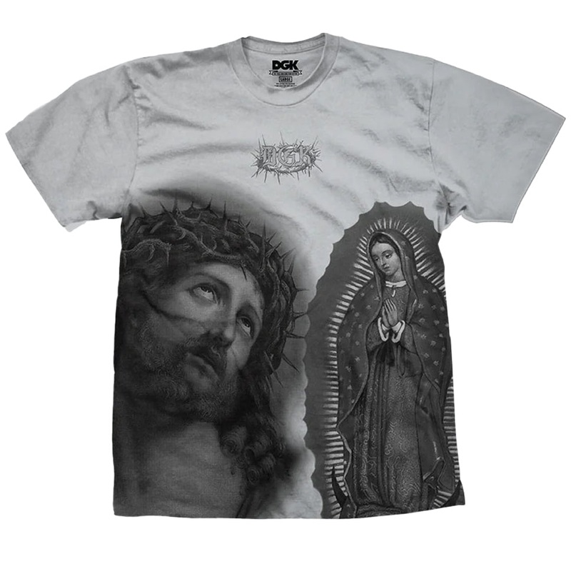 DGK Para Siempre Boxy Fit T Shirt Vintage Grey Medium
