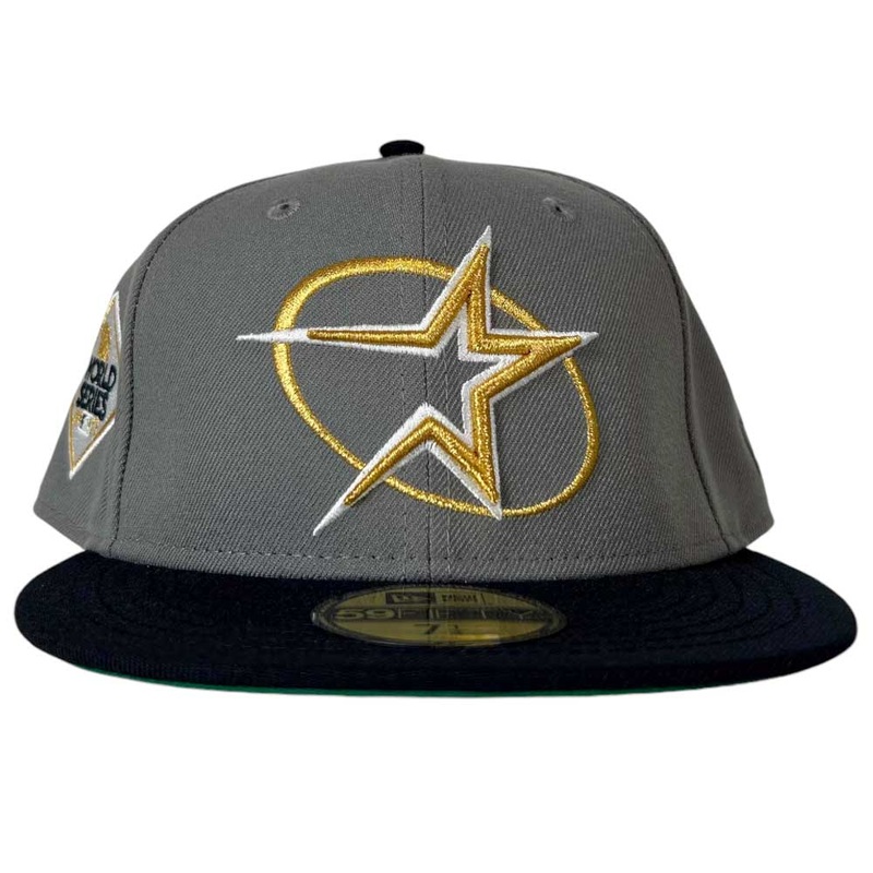 Gray Navy Circle Star Houston Astros New Era Hat 5950 Fitted 5950 Day 7