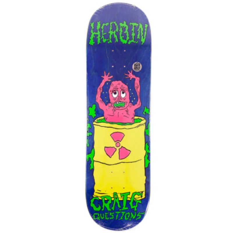 Heroin Craig Questions Dead Toon Skateboard Deck 9.0″ 9.0″