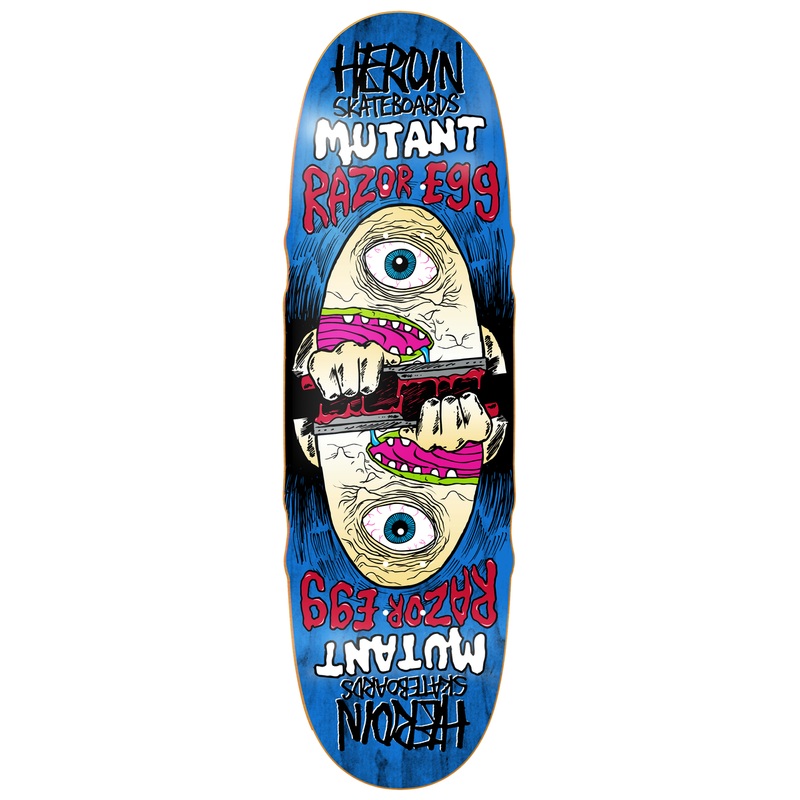 Heroin Mutant Razor Egg 9.5″ Skateboard Deck