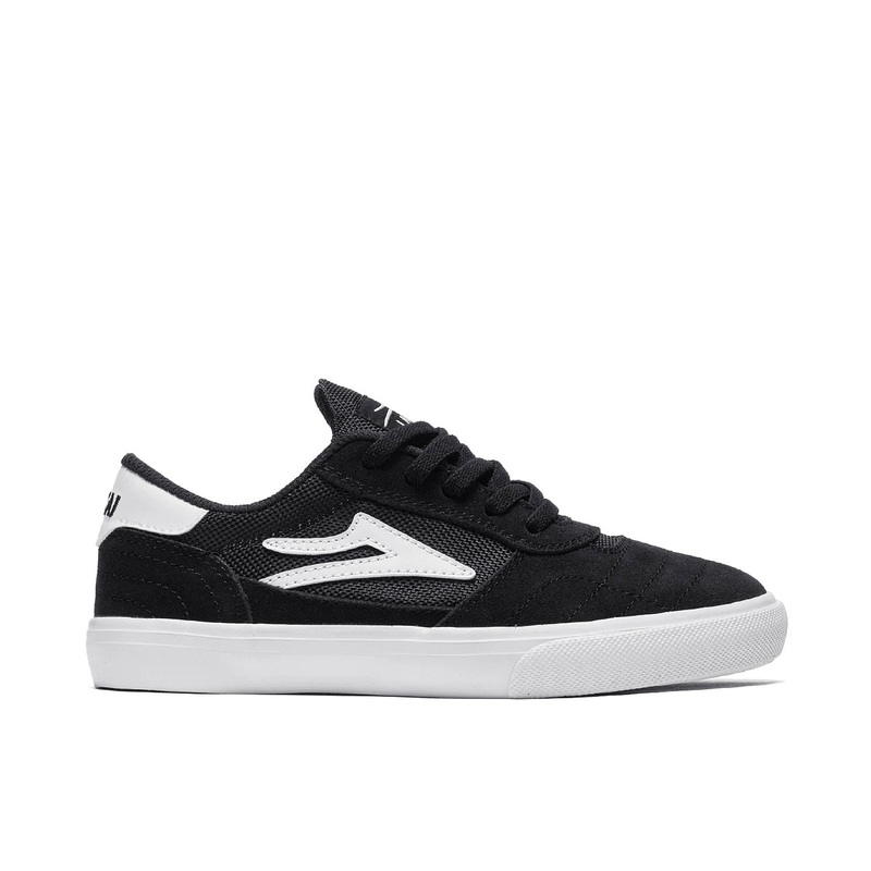 Lakai Cambridge Kids Shoe – Black / White Youth UK 2
