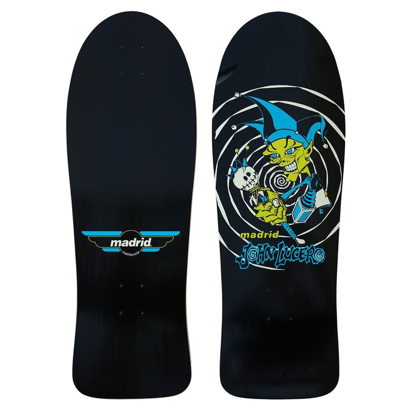 Madrid Retro John Lucero | Glow In The Dark Series | 30.75″ Old School Longboard Deck