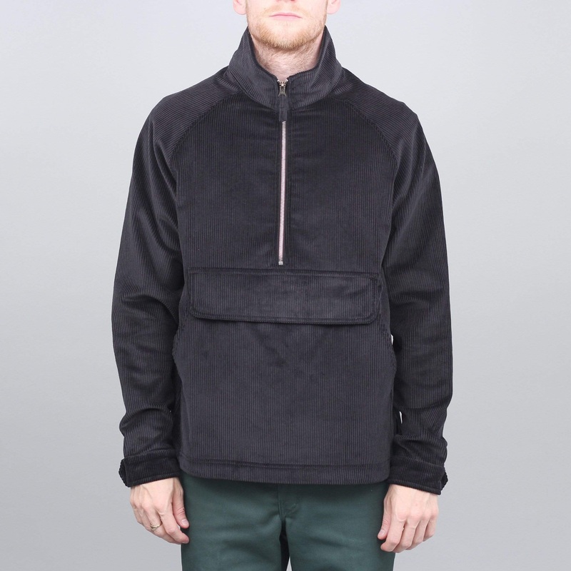 Pop Trading DRS Half Zip Jacket Black Cord Small