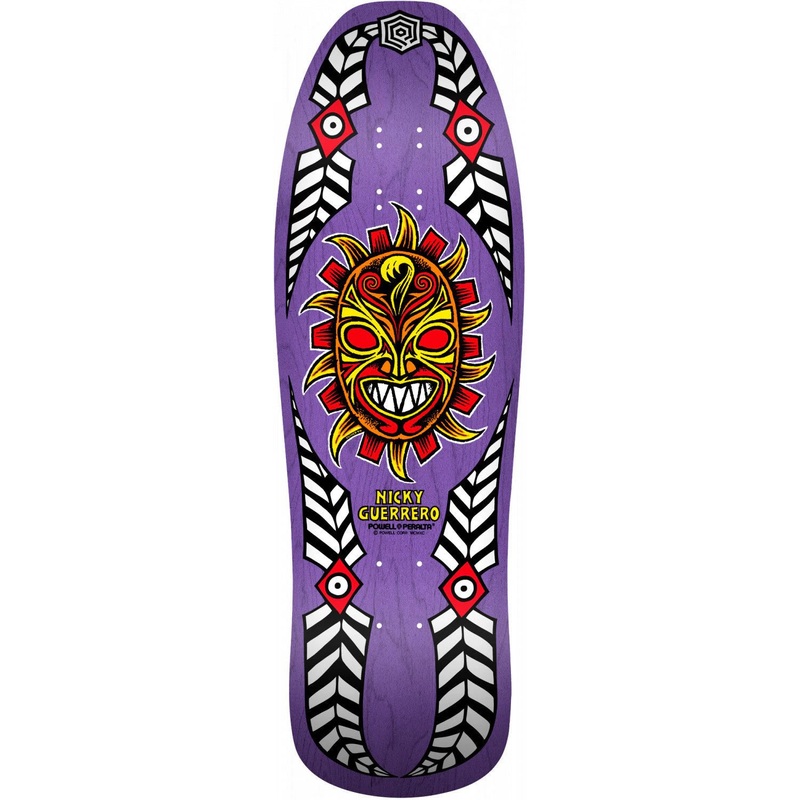 Powell Peralta Nicky Guerrero Mask Skateboard Assembly – Purple 10.0 279 10 x 31.75