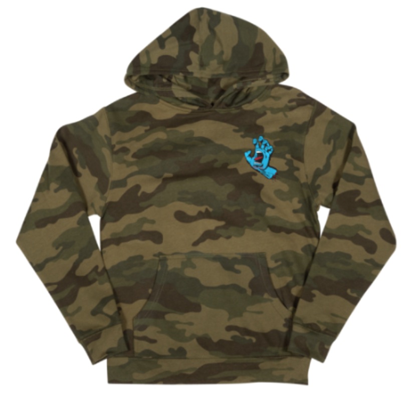Santa Cruz Screaming Hand Sweatshirt Forest Camo Youth Large Youth Large