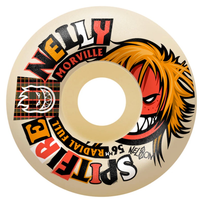Spitfire Nelly Morville Rough Cut F4 Radial Full Wheels 99a 59mm 59mm