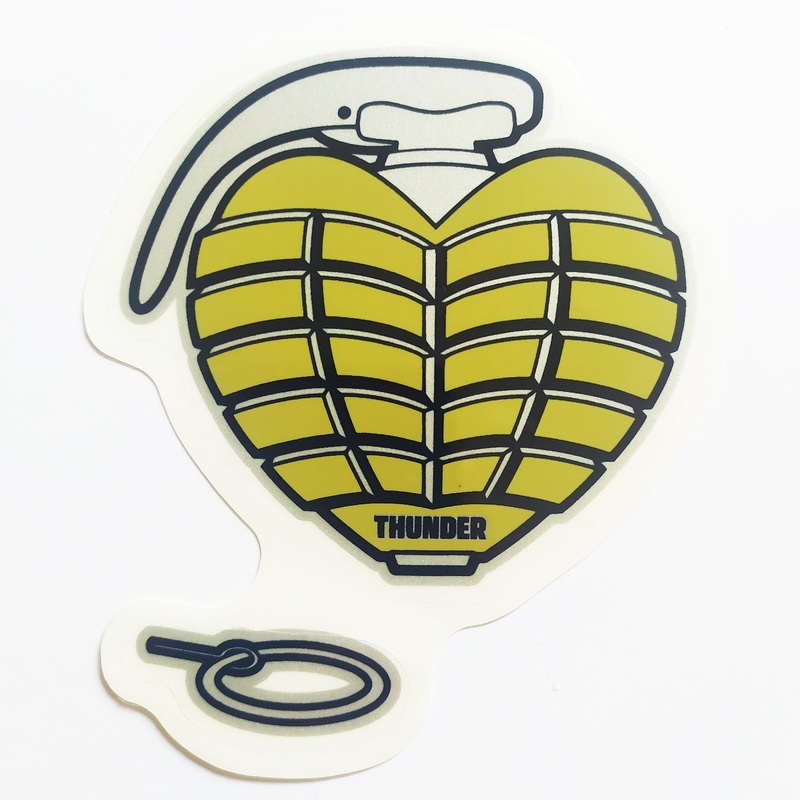 Thunder Trucks OG Grenade Skateboard Sticker – Gold