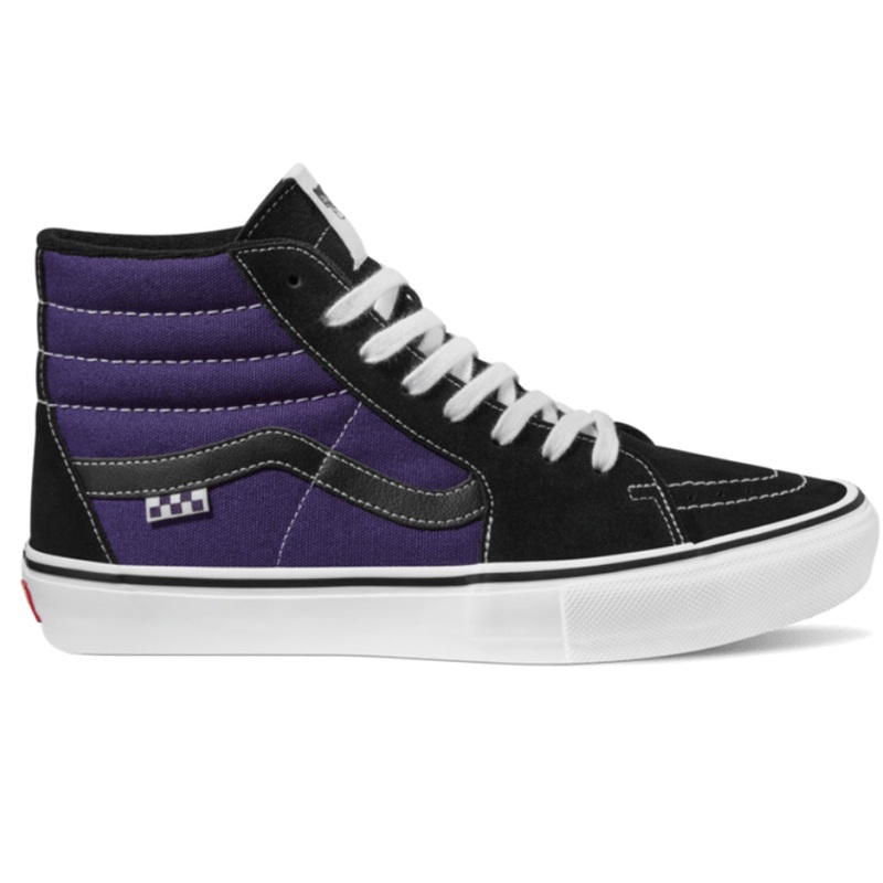 Vans Skate Sk8-Hi Purple Black Shoes Purple/ Black 6