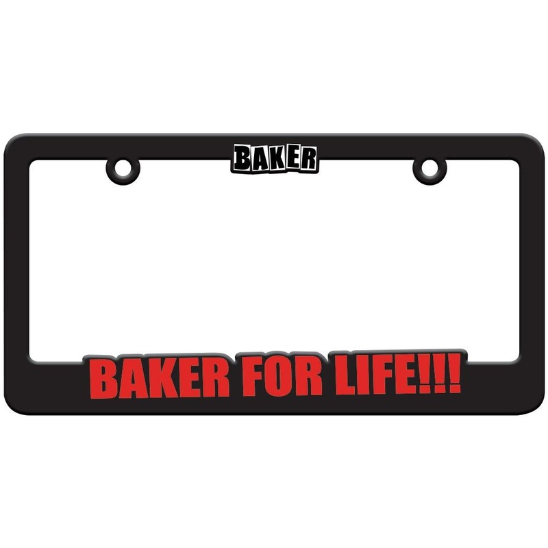 Baker Skatebords “Baker For Life” License Plate Cover