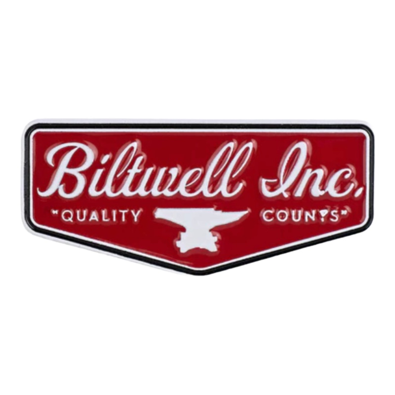 Biltwell Enamel Pin – Shield Red/White OS