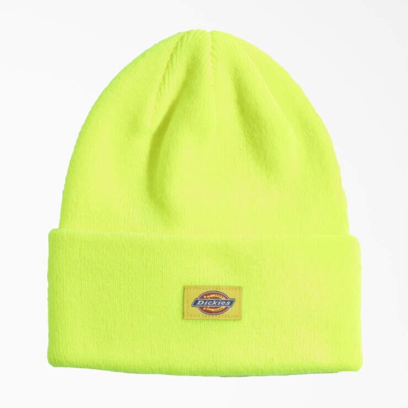 Dickies Tall Cuff Beanie Neon Yellow