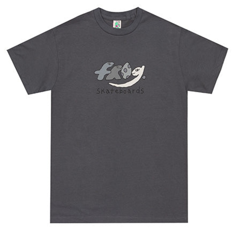 Frog Skateboards Dino Logo T Shirt Charcoal Medium