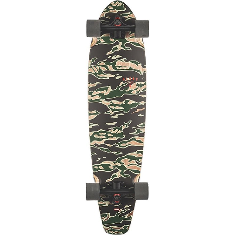 Globe The All Time 35″ Tiger Camo Bamboo Kicktail Longboard Complete