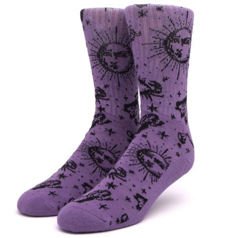 HUF Zodiac Crew Socks Violet One size fits all