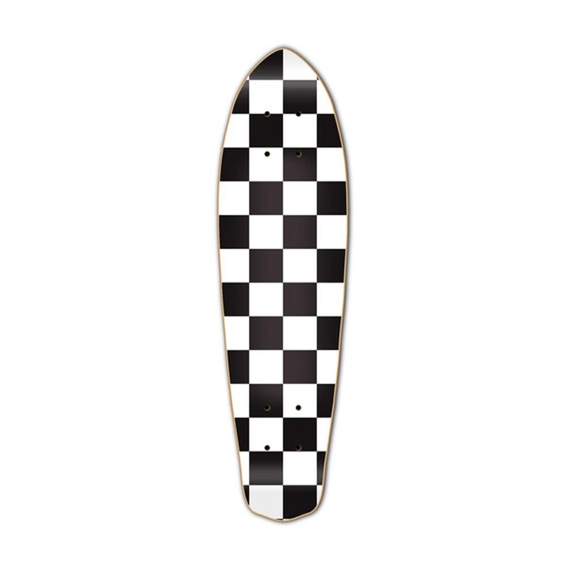 Punked Micro Cruiser  Deck – Checker White Deck