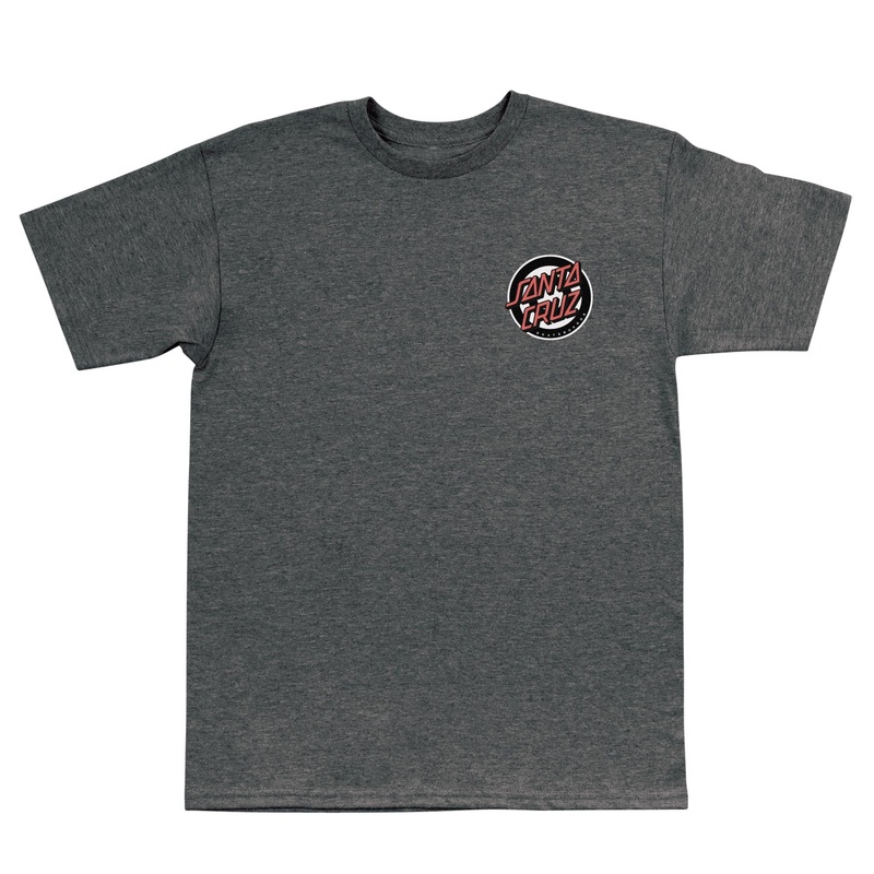 Roskopp Screaming Target Mens Santa Cruz T-Shirt Dk Hthr S