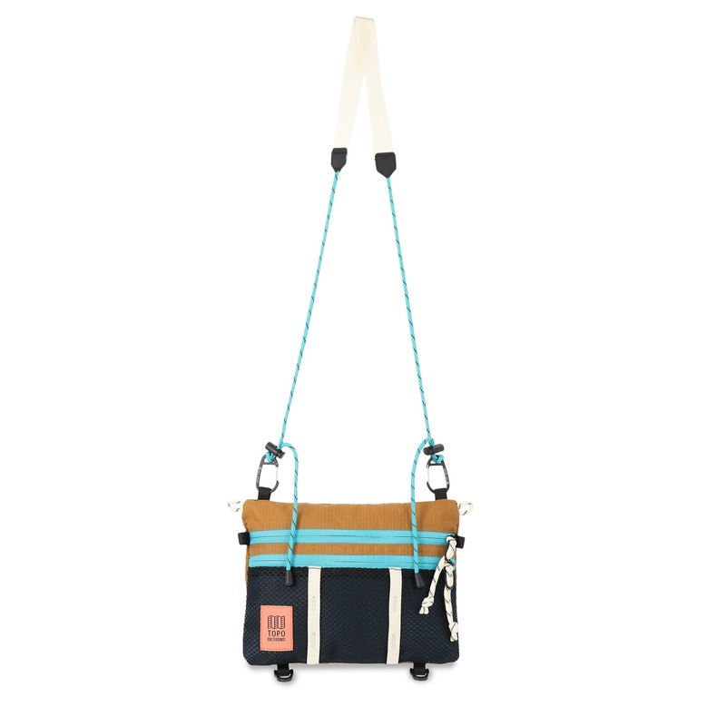 Topo Designs Mountain Accessory Shoulder Bag Khaki/Pond Blue
