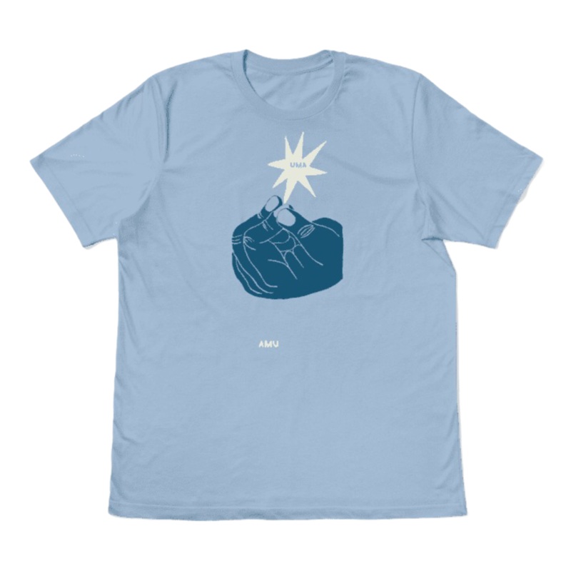 UMA LANDSLEDS SNAP TEE  BABY BLUE S