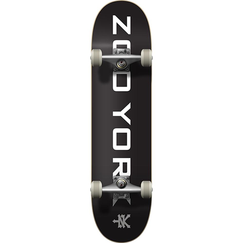 Zoo York OG 95 Logo Block Black/White 7.75″ Skateboard Complete