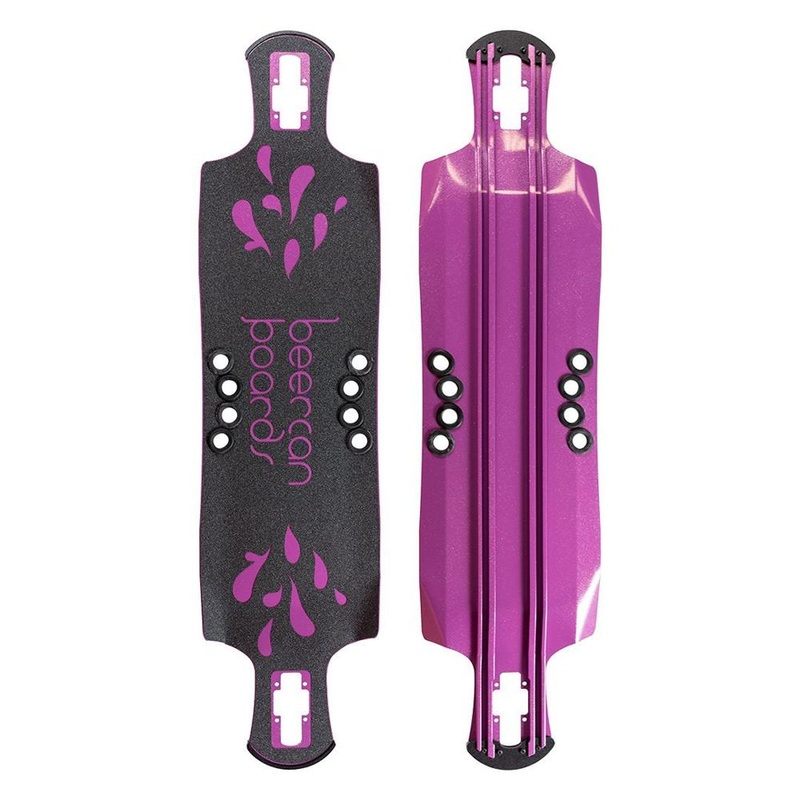 Beercan Purple 42″ Oat Soda Drop Through Longboard Deck Deck