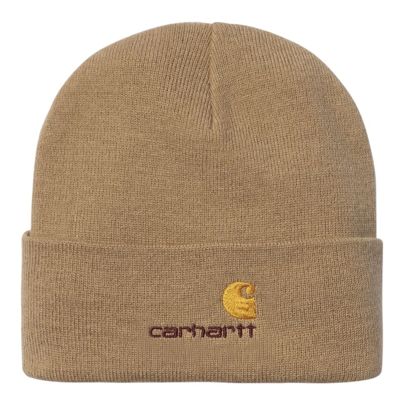 Carhartt WIP American Script Beanie Peanut