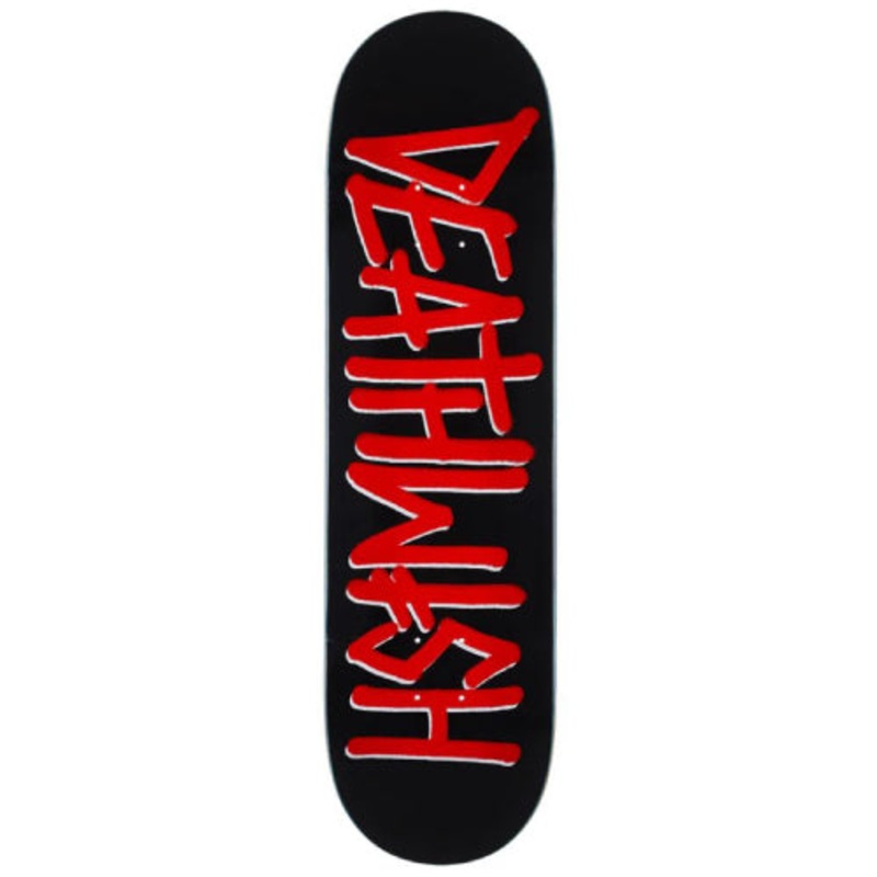 Deathwish Deathspray Logo Black, Red Skateboard Deck 8.5″ 8.5″